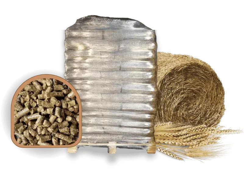 Strohpellets 945 kg – nachhaltige Bio-Einstreu für Pferde, Alpakas & Großtiere von Delves Einstreu.pro