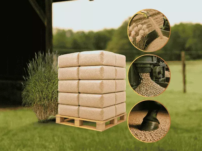 Miscanthus Häcksel Einstreu 360 Kg | Einstreu.pro Miscanthus Häcksel Einstreu 360 Kg – Bild 10