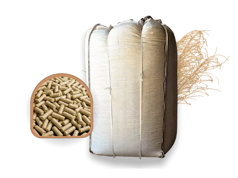 Miscanthus Pellets Einstreu Big Bag 1000 Kg