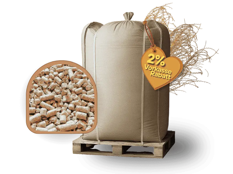 Miscanthus Pellets Einstreu Big Bag 1000 Kg