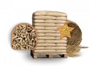 Stroh Pellets 945 Kg 8 mm BigBag 1 Palette 2 Rabbat