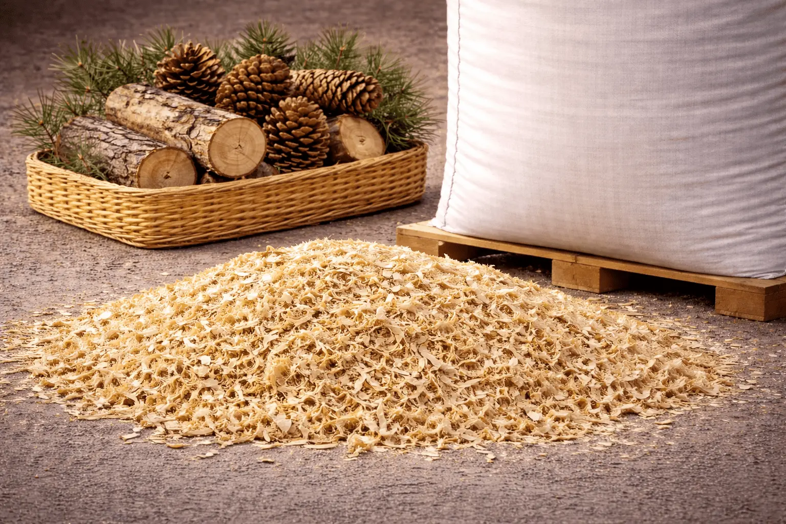 Holzspäne im BigBag